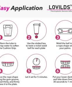 LOVILDS™ Thermoplastic Denture Adhesive