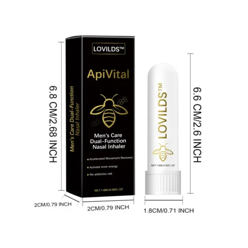 LOVILDS™ ApiVital Men's Care Dual-Function Nasal Inhaler