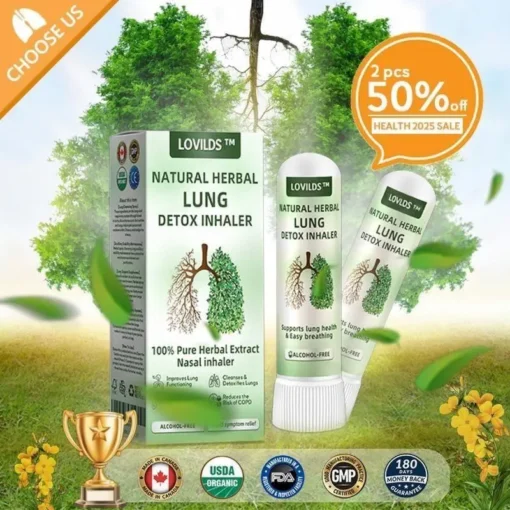 LOVILDS™ Natural Herbal Lung Detox Inhaler