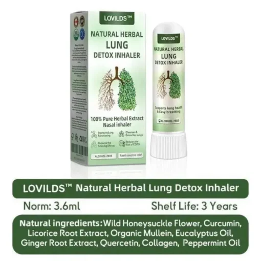 LOVILDS™ Natural Herbal Lung Detox Inhaler