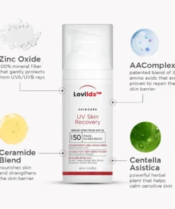 LOVILDS™ UV AOX Elements Tinted Mineral Face Sunscreen Lotion