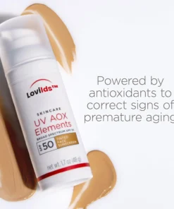 LOVILDS™ UV AOX Elements Tinted Mineral Face Sunscreen Lotion