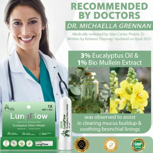 LOVILDS™ LungFlow Eucalyptus Detox Inhaler