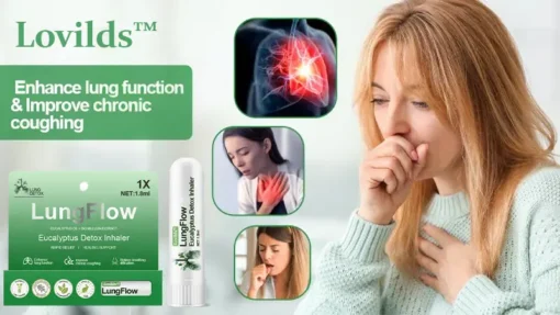 LOVILDS™ LungFlow Eucalyptus Detox Inhaler