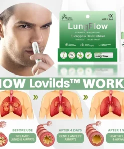 LOVILDS™ LungFlow Eucalyptus Detox Inhaler