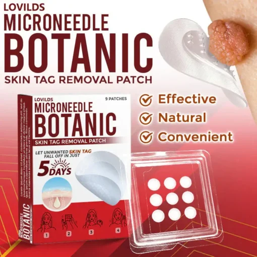 LOVILDS® MicroNeedle Botanic Skin Tag Removal Patch