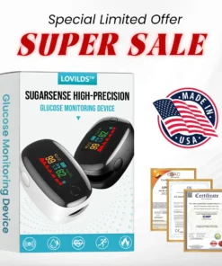 LOVILDS™ SugarSense High-Precision Glucose Monitoring Device