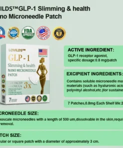 LOVILDS™ GLP-1 & NAD+ Slimming Health Nano Microneedle Patch