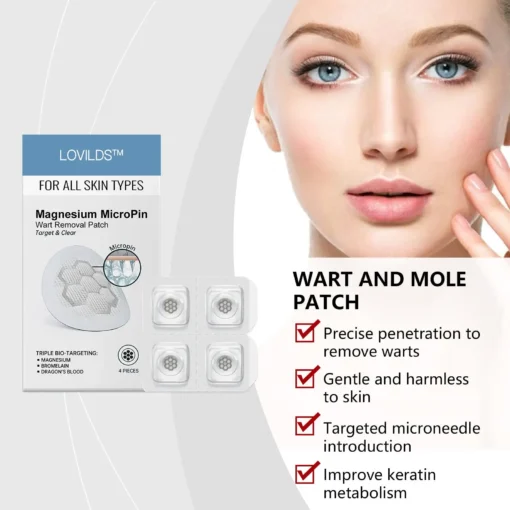 LOVILDS™ Non-Invasive Mole and Wart Removal Patch