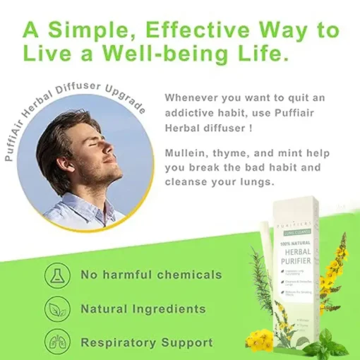 LOVILDS™ Mullein Relaxation Stick – Soothes Lungs, Detoxifies, Freshens Breath