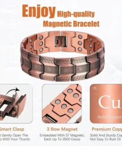 LOVILDS™ Prostate Wellness & Vitality Copper Magnetic Bracelet