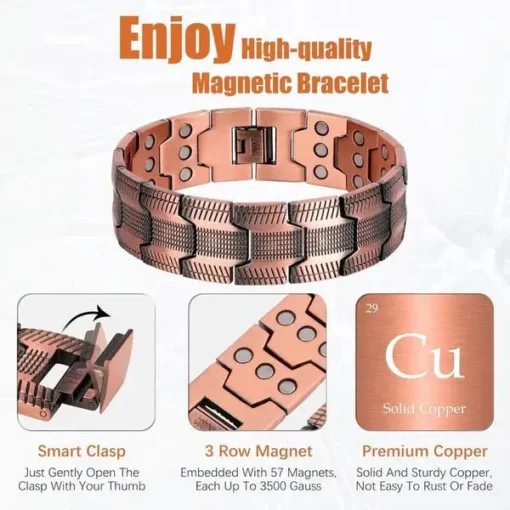 LOVILDS™ Prostate Wellness & Vitality Copper Magnetic Bracelet