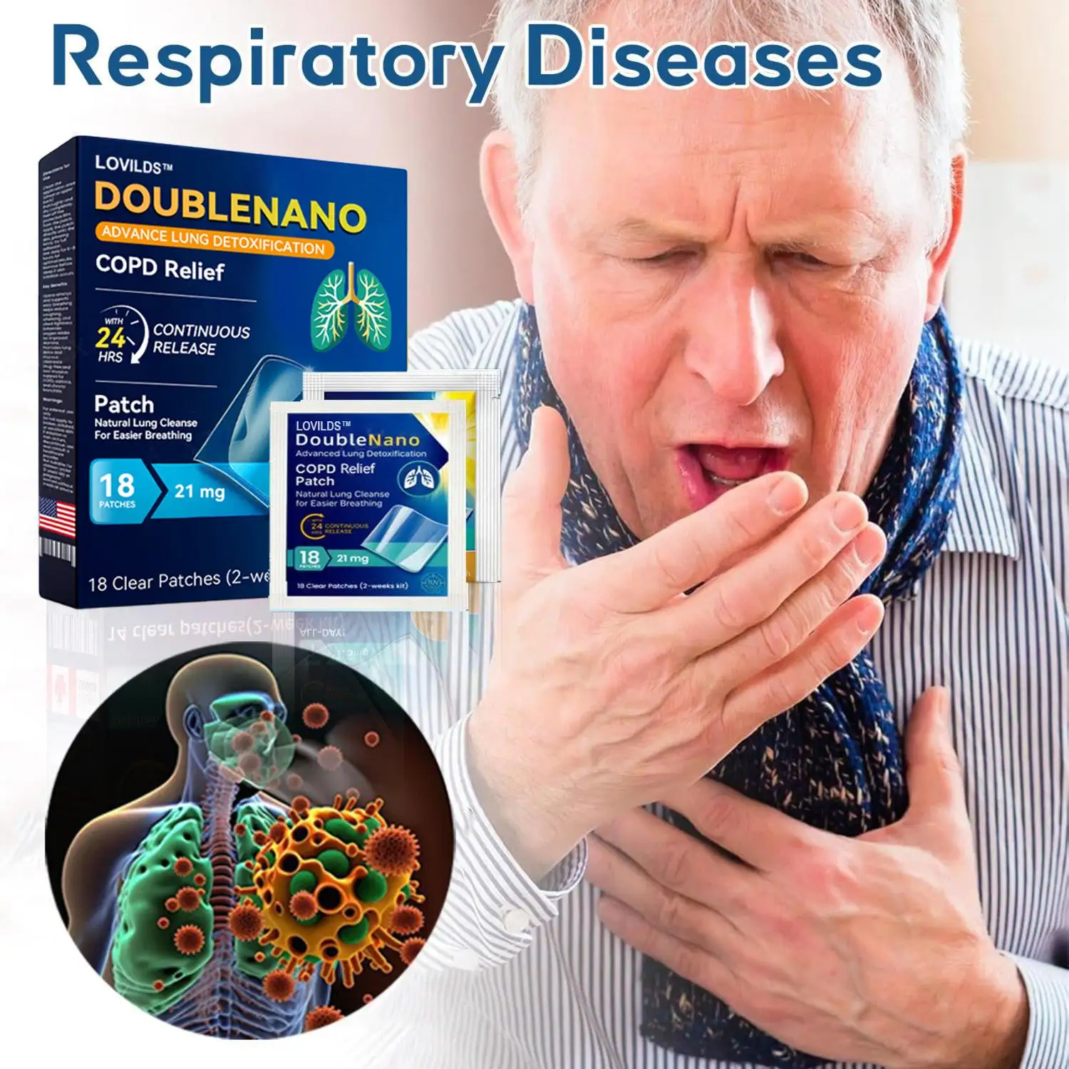 LOVILDS™ DoubleNano COPD Relief Patch