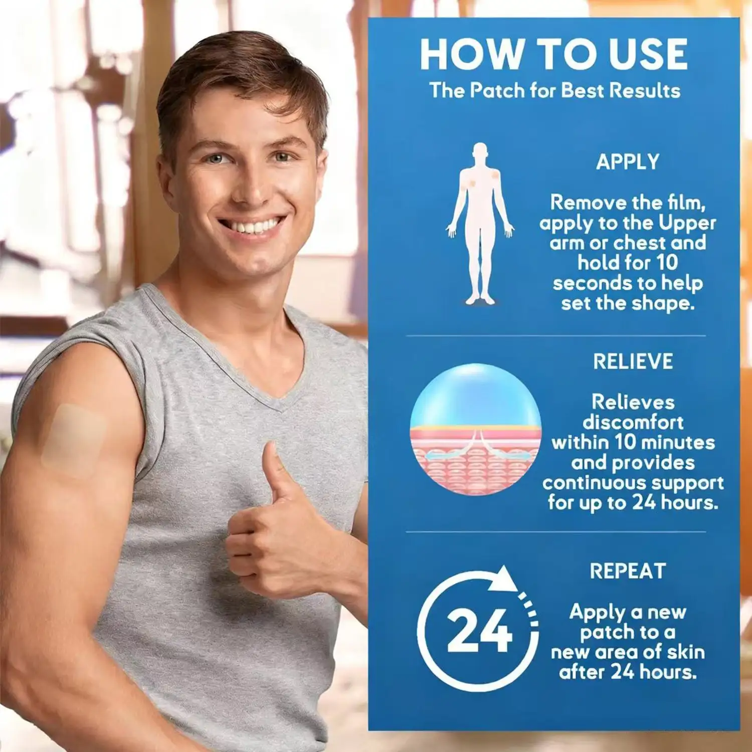 LOVILDS™ DoubleNano COPD Relief Patch