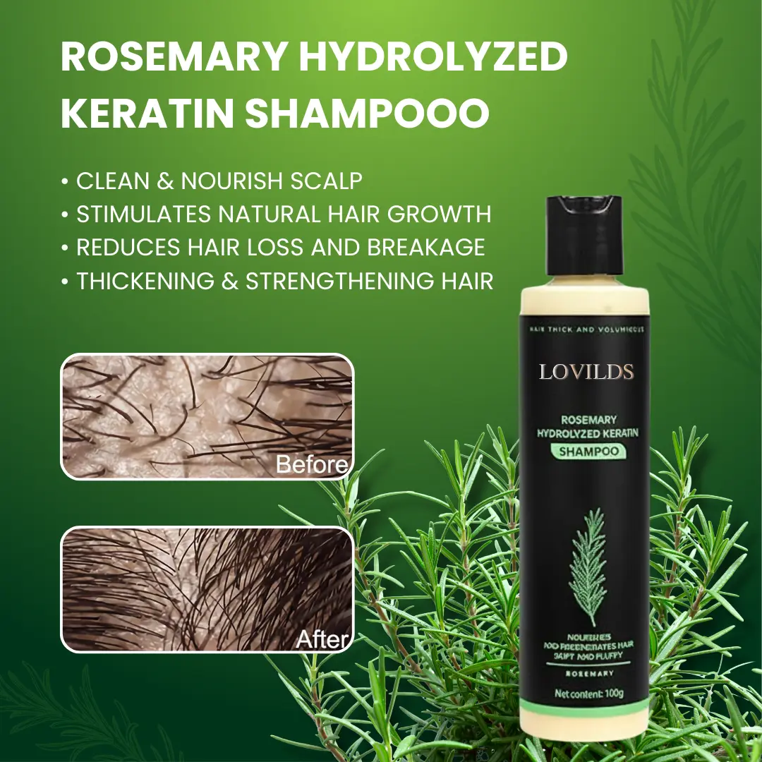 LOVILDS® Rosemary Hydrolyzed Keratin Shampoo
