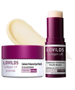 LOVILDS Collagen Lift Eye Balm Stick + Eye Patch Set