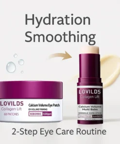 LOVILDS Collagen Lift Eye Balm Stick + Eye Patch Set