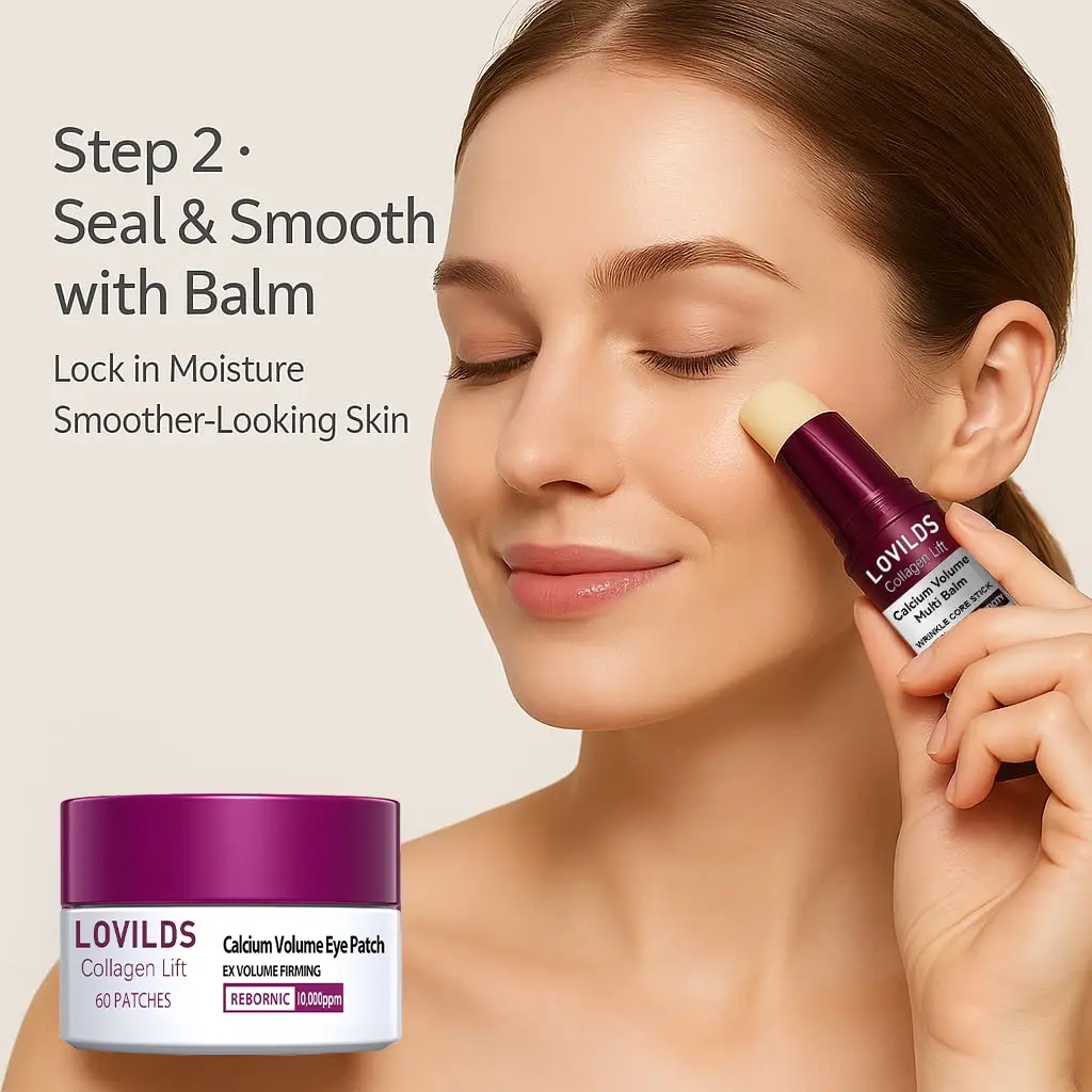 LOVILDS Collagen Lift Eye Balm Stick + Eye Patch Set