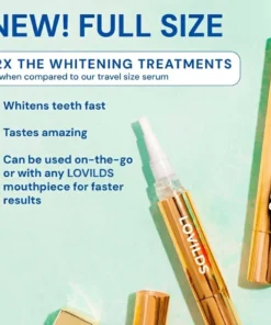 LOVILDS™Extra-Strength Teeth Whitening Serum Pen + Dual-Peroxide Formula & Xylitol