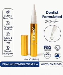 LOVILDS™Extra-Strength Teeth Whitening Serum Pen + Dual-Peroxide Formula & Xylitol