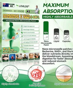 𝐋𝐎𝐕𝐈𝐋𝐃𝐒® 𝐌𝐨𝐫𝐢𝐧𝐠𝐚 · 𝐁𝐞𝐞 𝐯𝐞𝐧𝐨𝐦 · 𝐁𝐞𝐫𝐛𝐞𝐫𝐢𝐧𝐞 × 𝐍𝐀𝐃+ 𝟖-𝐢𝐧-𝟏 𝐀𝐝𝐯𝐚𝐧𝐜𝐞𝐝 𝐍𝐚𝐧𝐨 𝐌𝐢𝐜𝐫𝐨𝐧𝐞𝐞𝐝𝐥𝐞 𝐏𝐚𝐭𝐜𝐡