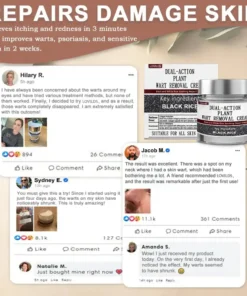 LOVILDS® Black Rice Skin Repair Essence Cream (Removes warts and skin growths, improves keratin buildup and seborrheic dermatitis, follicular keratosis, age spots, and bruising)