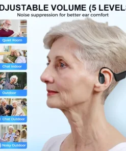 LOVILDS Bone Conduction Smart Hearing Aids Amplifier – Patented Transducer, Best Bone Conduction Aid