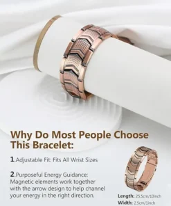 LOVILDS Copper Bracelet for Men Boost Circulation, Banish Fatigue