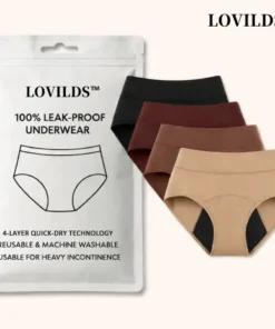LOVILDS™ Leak-Proof Confidence Briefs – 4-Layer Absorbency for All-Day Dryness
