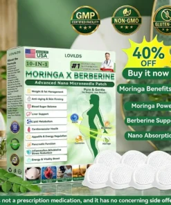 LOVILDS™ Moringa & Berberine 10-IN-1 Advanced Nano Microneedle Patch