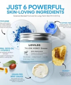 LOVILDS™ Tallow Honey Grease with Methylene - Naturally Hydrates to Restore Balance and Prevent Aging