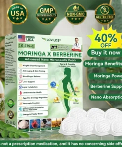 LOVILDS® 𝑴𝒐𝒓𝒊𝒏𝒈𝒂 𝑩𝒆𝒓𝒃𝒆𝒓𝒊𝒏𝒆 10-𝑰𝑵-1 𝑨𝒅𝒗𝒂𝒏𝒄𝒆𝒅 𝑵𝒂𝒏𝒐 𝑴𝒊𝒄𝒓𝒐𝒏𝒆𝒆𝒅𝒍𝒆 𝑷𝒂𝒕𝒄𝒉 (𝐎𝐧𝐜𝐞 𝐃𝐚𝐢𝐥𝐲, 𝐯𝐢𝐬𝐢𝐛𝐥𝐞 𝐜𝐡𝐚𝐧𝐠𝐞𝐬 𝐢𝐧 𝟕 𝐝𝐚𝐲𝐬 𝐎𝐛𝐞𝐬𝐢𝐭𝐲, 𝐃𝐢𝐚𝐛𝐞𝐭𝐞𝐬, 𝐒𝐥𝐞𝐞𝐩 𝐀𝐩𝐧𝐞𝐚, 𝐀𝐧𝐝 𝐉𝐨𝐢𝐧𝐭 𝐈𝐬𝐬𝐮𝐞𝐬