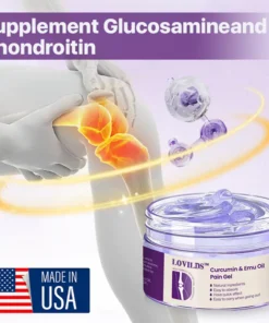 LOVILDS™ Curcumin Emu Oil Pain Gel Backed by US Osteopathic Experts