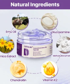 LOVILDS™ Curcumin Emu Oil Pain Gel Backed by US Osteopathic Experts