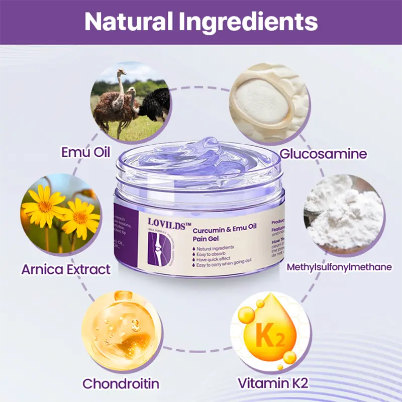 LOVILDS™ Curcumin Emu Oil Pain Gel Backed by US Osteopathic Experts