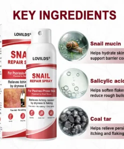 LOVILDS® Snail Repair Spray for Itchy, Flaky Psoriasis Skin