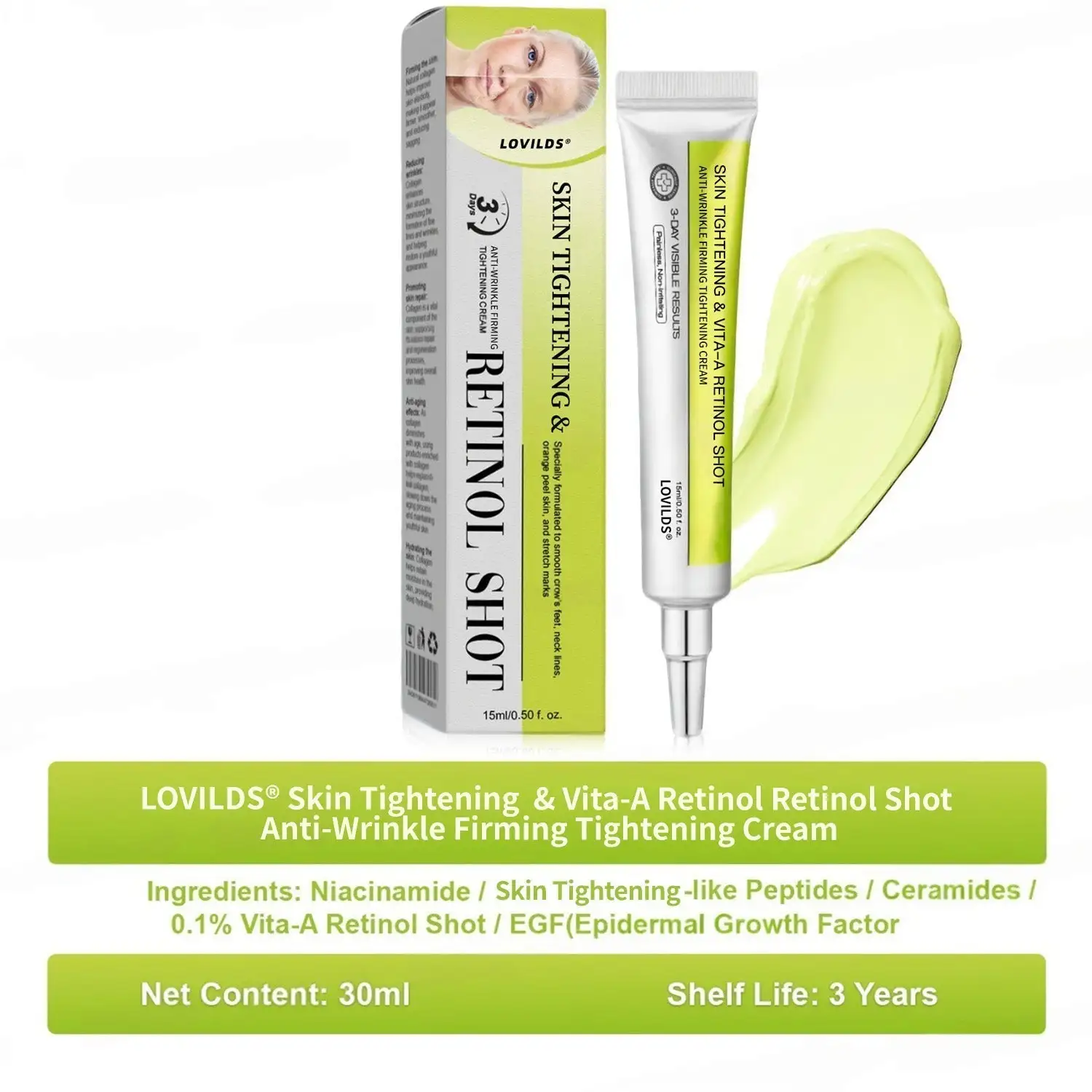 LOVILDS® Wrinkle-Lift Tightening Cream See firmer, smoother skin in as little as 3 days
