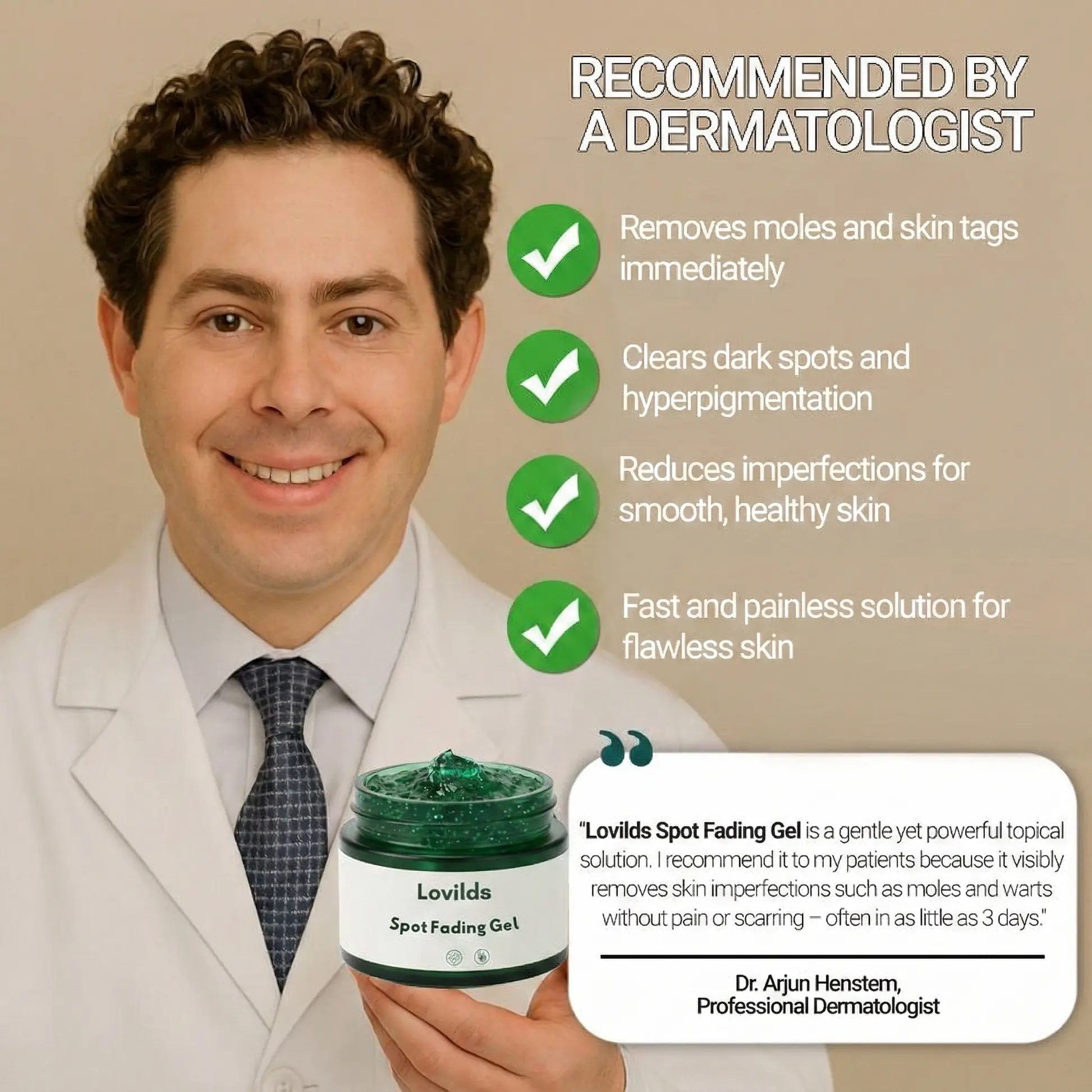 Lovilds Clinically proven to remove 97 of moles, warts, and skin imperfections permanently in just 3 days