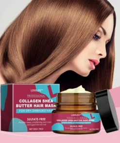 LOVILDS™ Collagen Shea Butter Hair Mask – Deep Repair for Dry & Damaged Hair