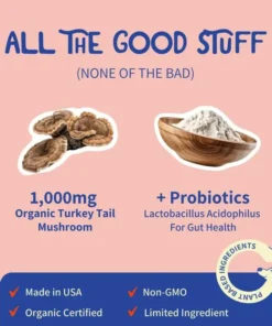 LOVILDS™ Turkey Tail Mushroom + Probiotic Formula