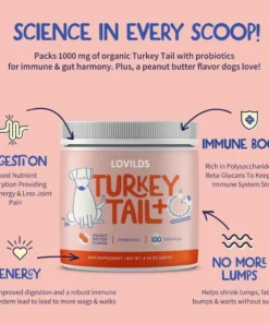 LOVILDS™ Turkey Tail Mushroom + Probiotic Formula