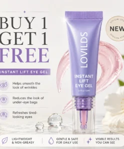 LOVILDS Instant Lift Eye Gel – Smooth Wrinkles & Reduce the Look of Under-Eye Bags