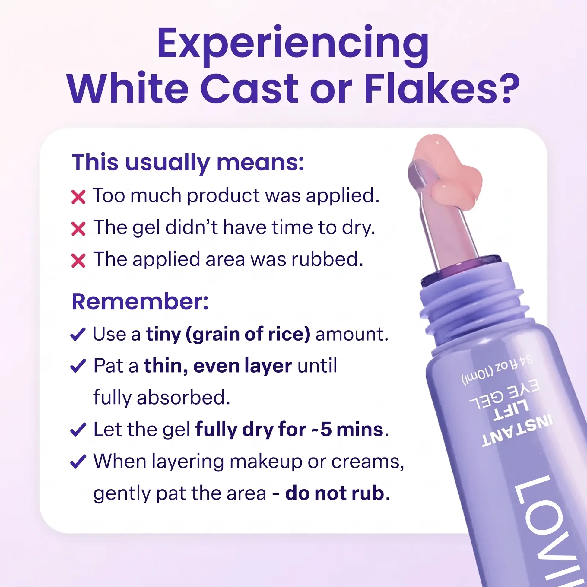 LOVILDS Instant Lift Eye Gel – Smooth Wrinkles & Reduce the Look of Under-Eye Bags