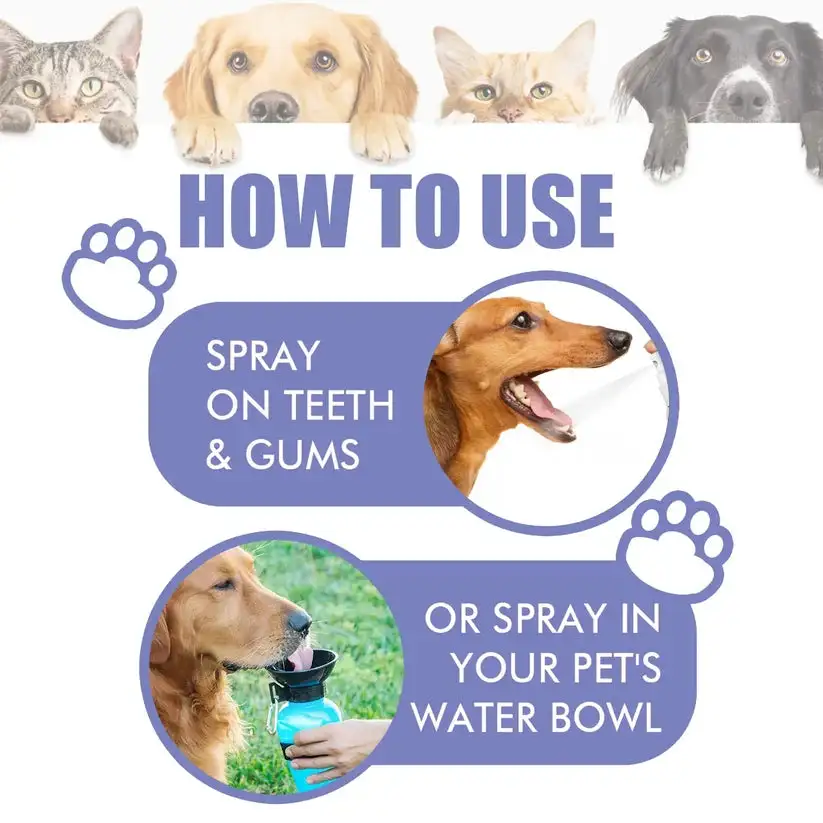 LOVILDS™ NO BRUSHING oral care spray for dogs cats