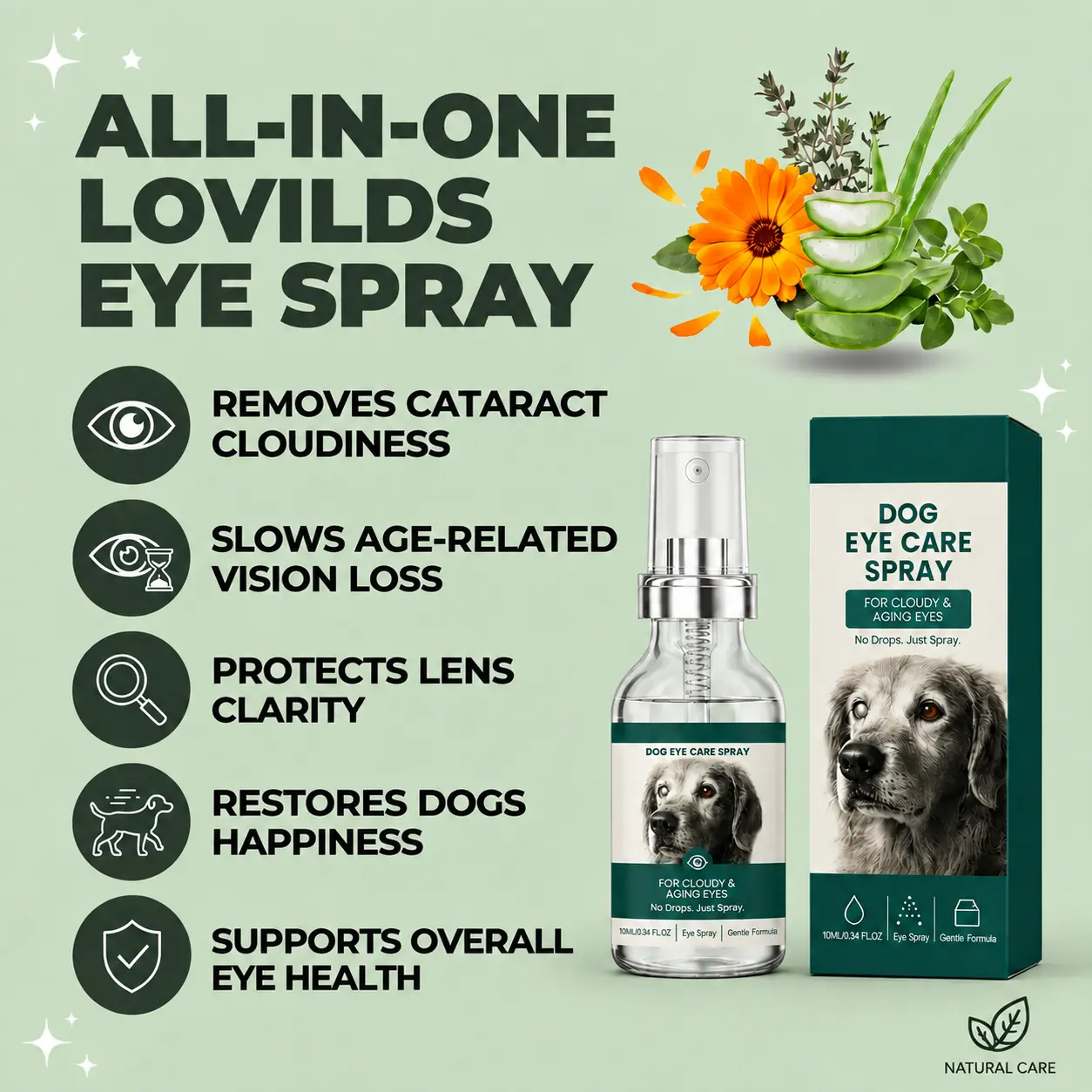 LOVILDS™ Pet Lutein Eye Care Spray