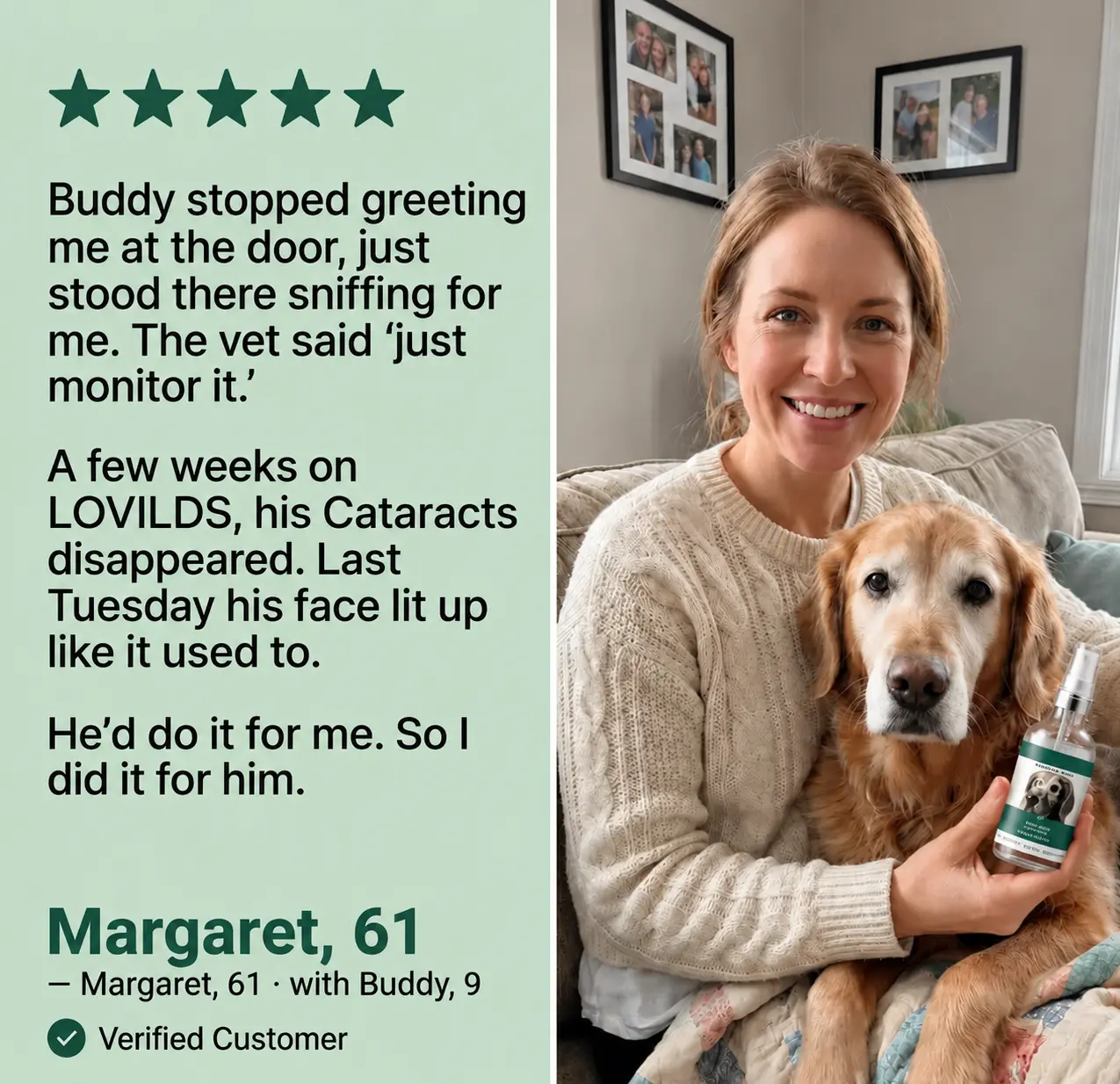 LOVILDS™ Pet Lutein Eye Care Spray