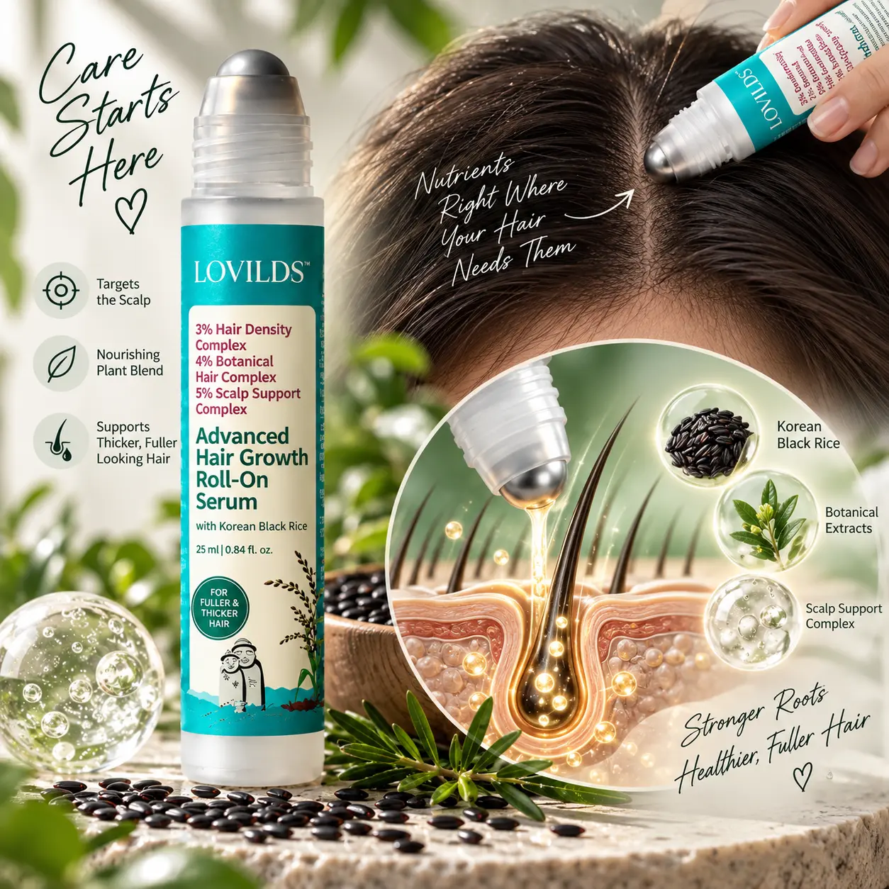 LOVILDS™ Advanced Hair Density Roll-On Serum