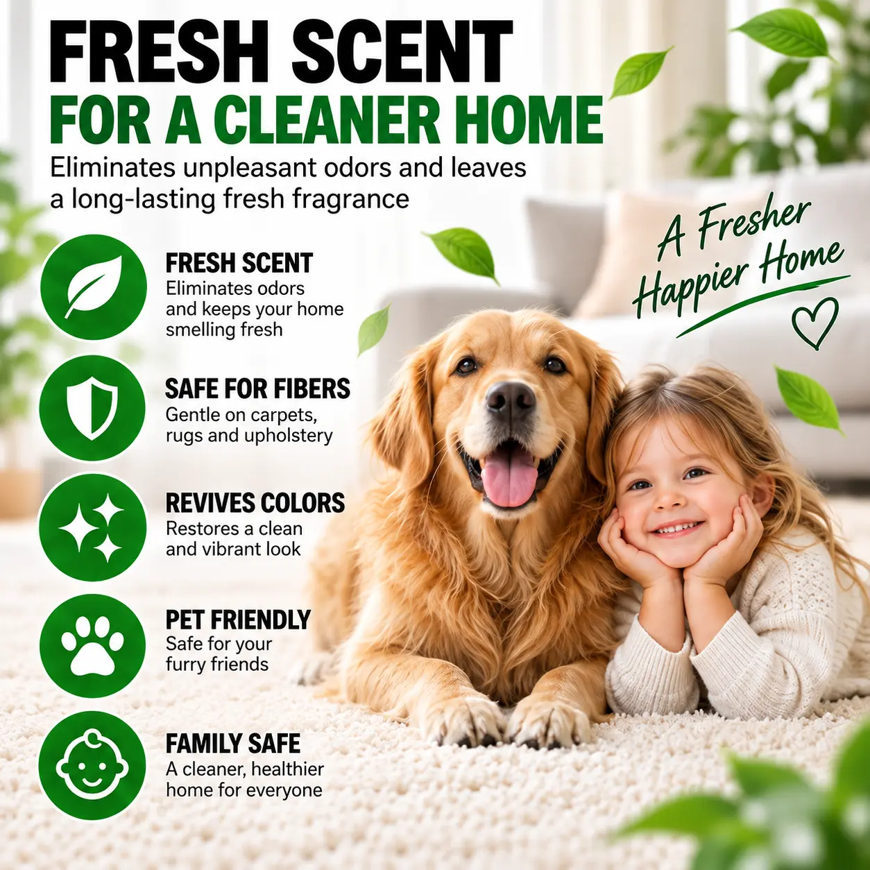 LOVILDS Carpet Cleaner Spray