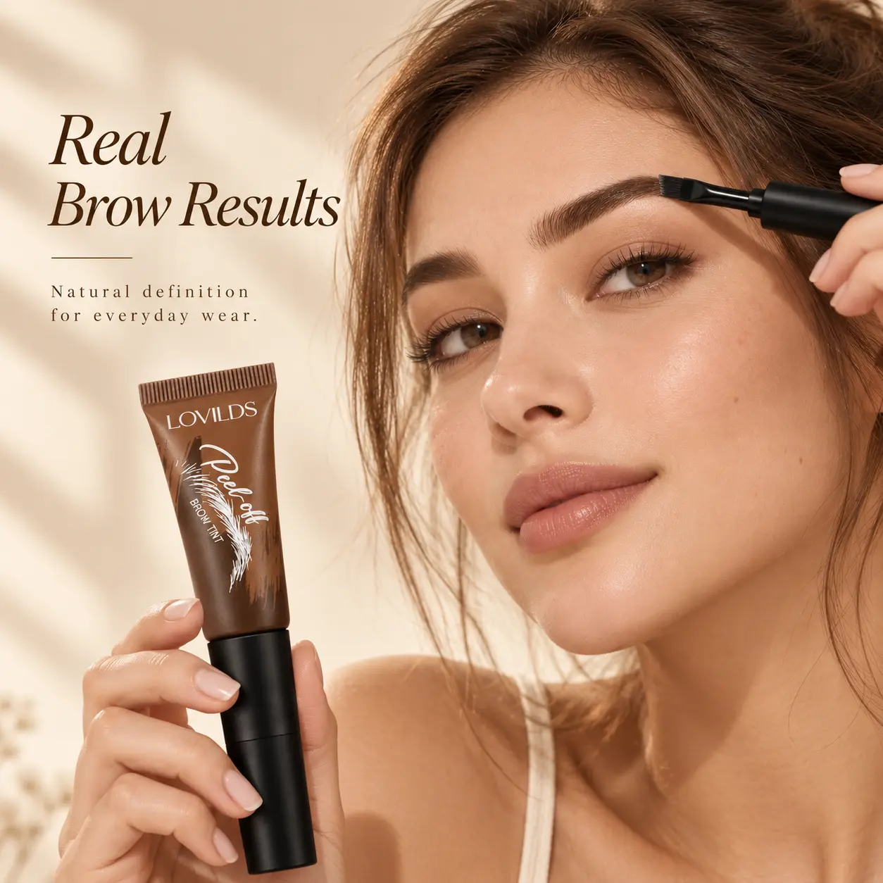 LOVILDS® Peel-Off Brow Tint – Long-Wear Waterproof Eyebrow Gel